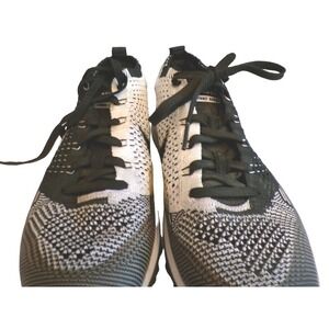 Nike Golf Shoes Flyknit Racer G Cleats Sz 9 Black/White 909756-001 Cookies Cream